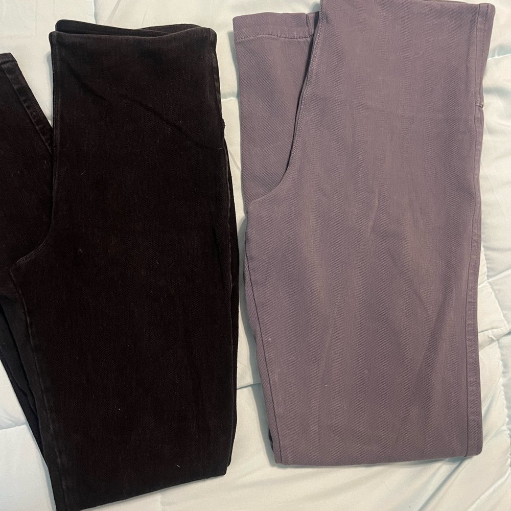 LYSSÉ dress pants (2 pairs) black and grey size Small